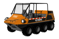 中小型水陸兩棲救援車（8×8，64KW，原地轉(zhuǎn)向）